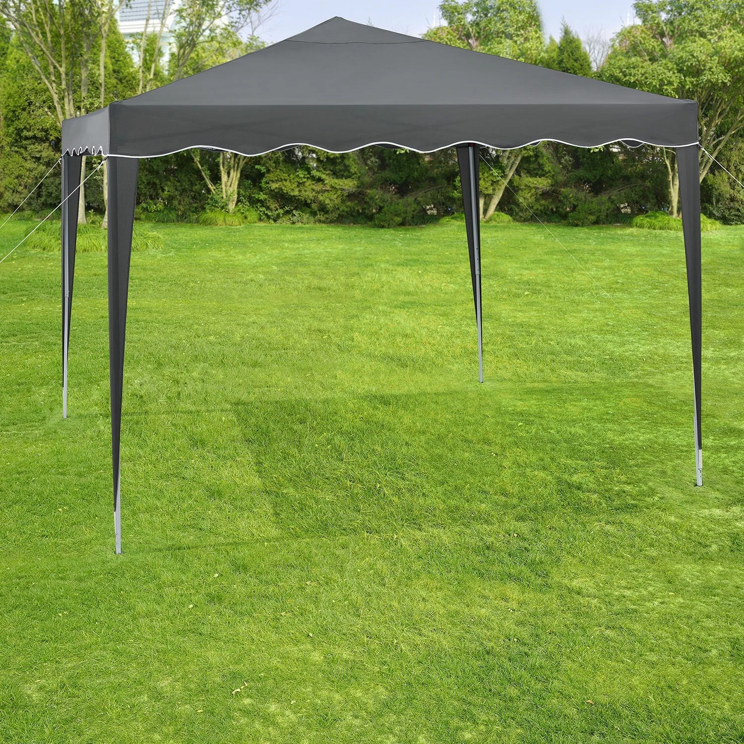 Juskys Faltpavillon Vivara 3x3 M Mit Tasche – UV50+ Sonnenschutz Pavillon Höhenverstellbar& Faltbar – Bild 2