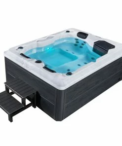Artsauna Outdoor Whirlpool Oasis - Massagedüsen, LED-Beleuchtung, Filter, Abdeckung & Heizung