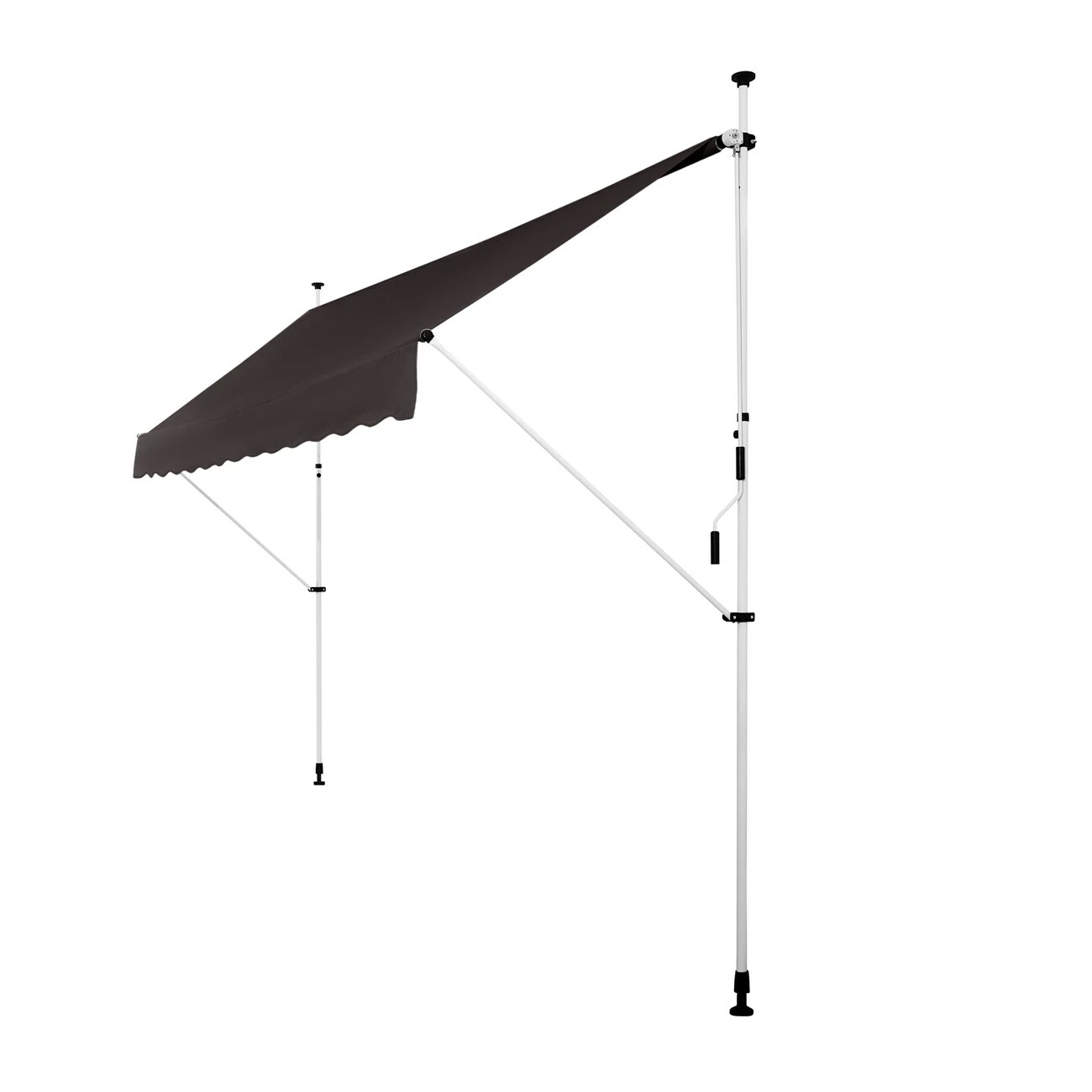 Strattore Klemmmarkise 350 X 120 Cm - Anthrazit Balkonmarkise Sonnenschutz – Bild 4