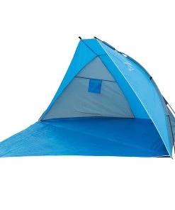 EXPLORER Strandmuschel Sonnenschutz Wind Schutz Strand Zelt UV 80 Verschließbar