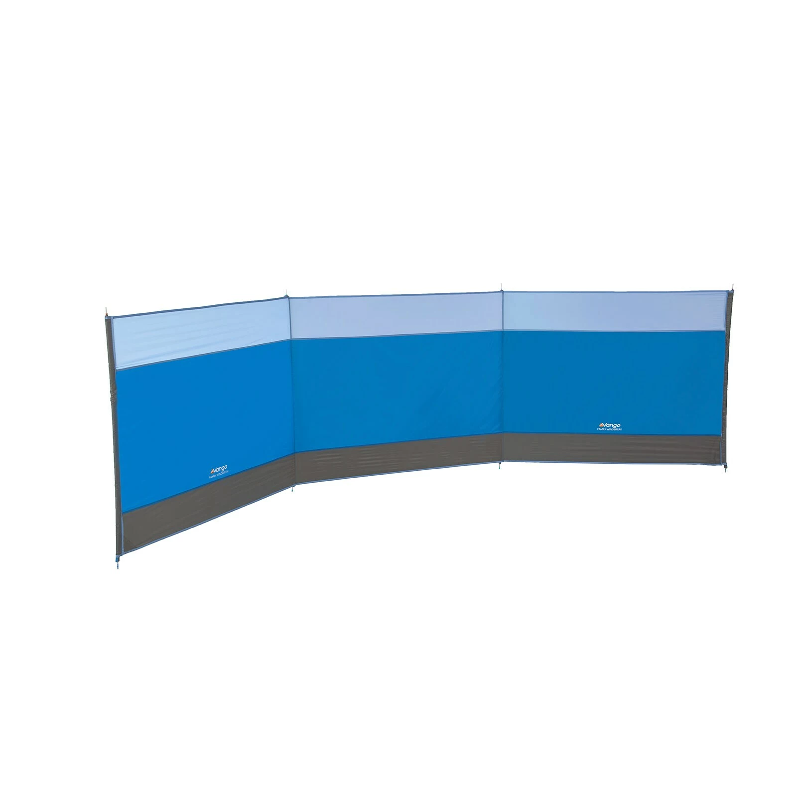 VANGO Windschutz Family 435x120 Camping Sichtschutz XL Strandmuschel Garten Zaun Farbe: Grau – Bild 5