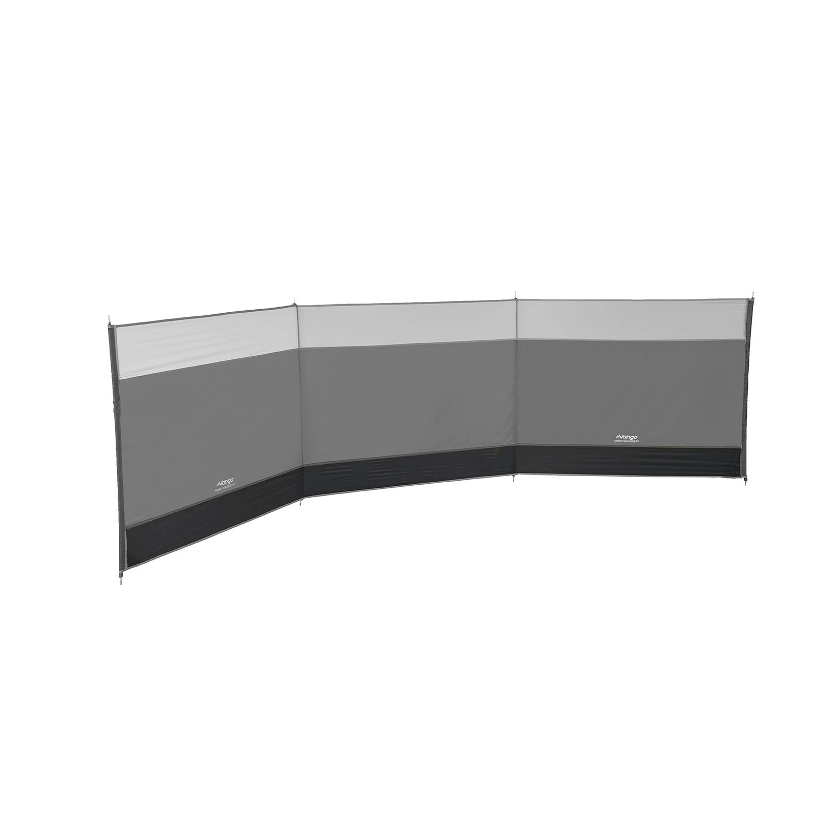 VANGO Windschutz Family 435x120 Camping Sichtschutz XL Strandmuschel Garten Zaun Farbe: Grau – Bild 6