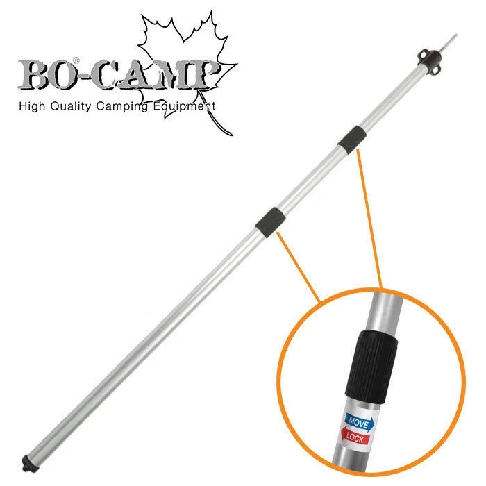 BO-CAMP Teleskop Tarp Stange Vor Zelt Sonnensegel Aufstell Gestänge Alu 260 Cm – Bild 2