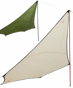 GRAND CANYON Tarp Zuni Ray Sonnensegel Camping Vor Zelt UV50 Wasserdicht 3x3,7 M Farbe: Capulet Olive
