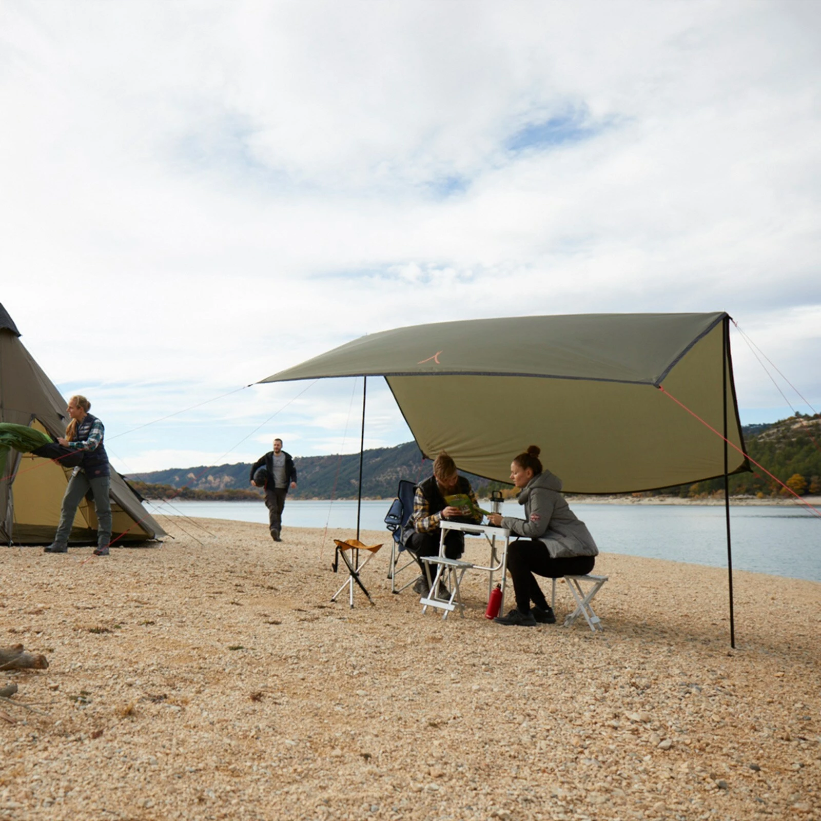 GRAND CANYON Tarp Zuni 3 Sonnensegel Camping Vor Zelt Plane UV50 Wasserdicht 3x3 Farbe: Mojave Desert – Bild 6