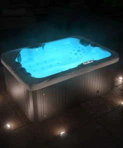 TroniTechnik Outdoor Whirlpool LEVANZO Inkl. Heizung, Hydromassage, Bluetooth Und Farblicht
