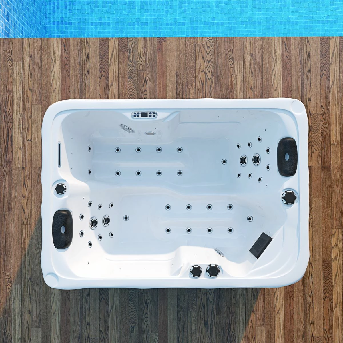 TroniTechnik Outdoor Whirlpool LEVANZO Inkl. Heizung, Hydromassage, Bluetooth Und Farblicht – Bild 4