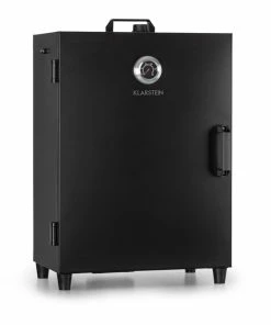Klarstein Flintstone Räucherofen | 1600 W | Integriertes Thermometer | Black Stainless Steel | Elektrisch