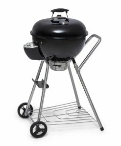 Klarstein Beef Baron Kugelgrill Inkl. Belüftung Thermometer Bodenrollen Schwarz