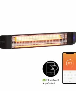 Blumfeldt Smartwave Infrarot-Heizstrahler Carbonröhre 2400W WiFi Appsteuerung