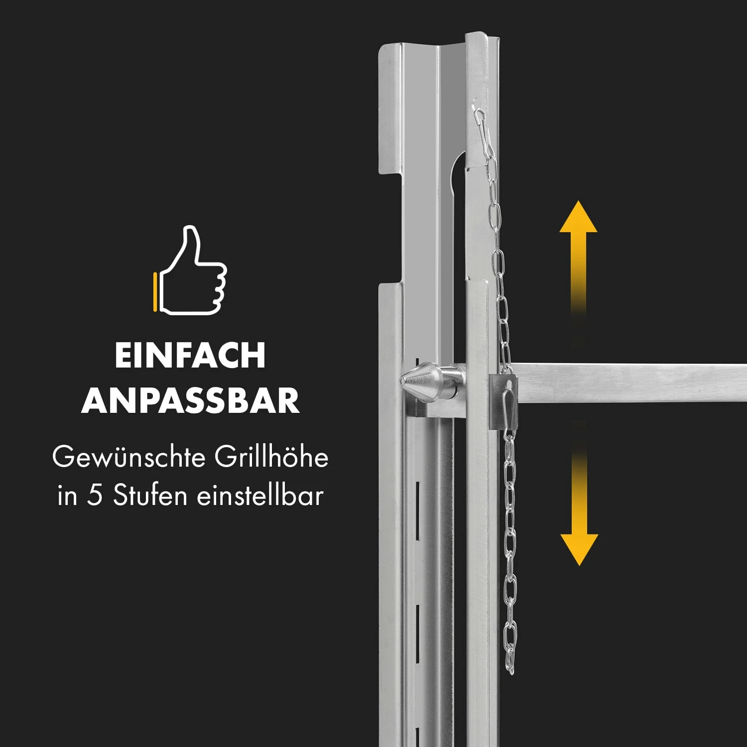 Klarstein Sauenland Survivor Spanferkelgrill Drehspieß 12W 70kg Max. Edelstahl – Bild 3