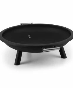 Blumfeldt Trino Feuerschale Feuerkorb Terrassenofen Ø 80 Cm Stahl Schwarz