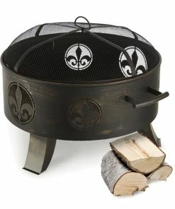 Blumfeldt Versailles Feuerschale Ø 60 Cm Stahl Schwarz