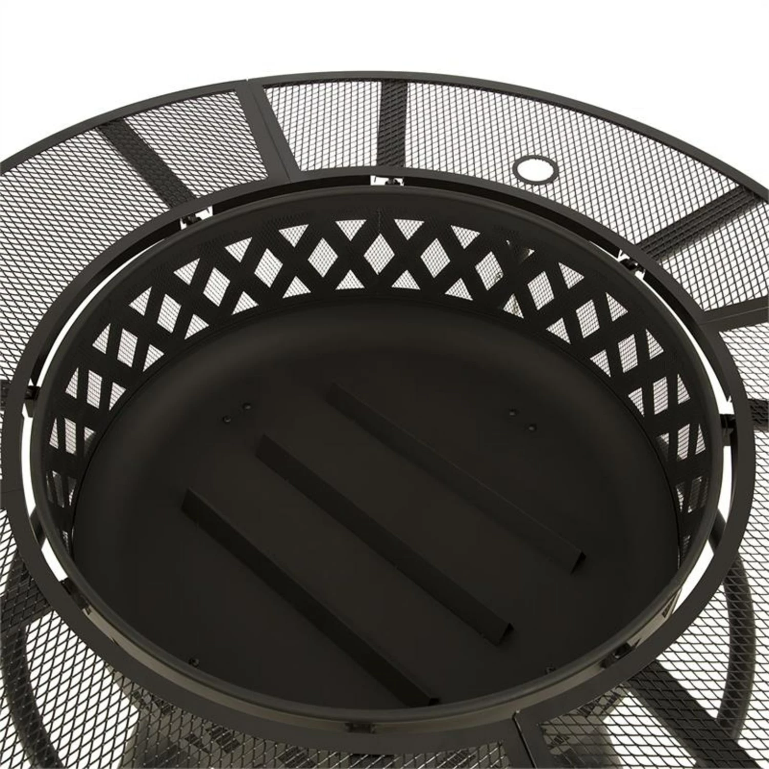 Blumfeldt Rosario 3-in-1-Feuerschale Ø120cm | 70cm Grill | Tischplatte Stahl – Bild 5