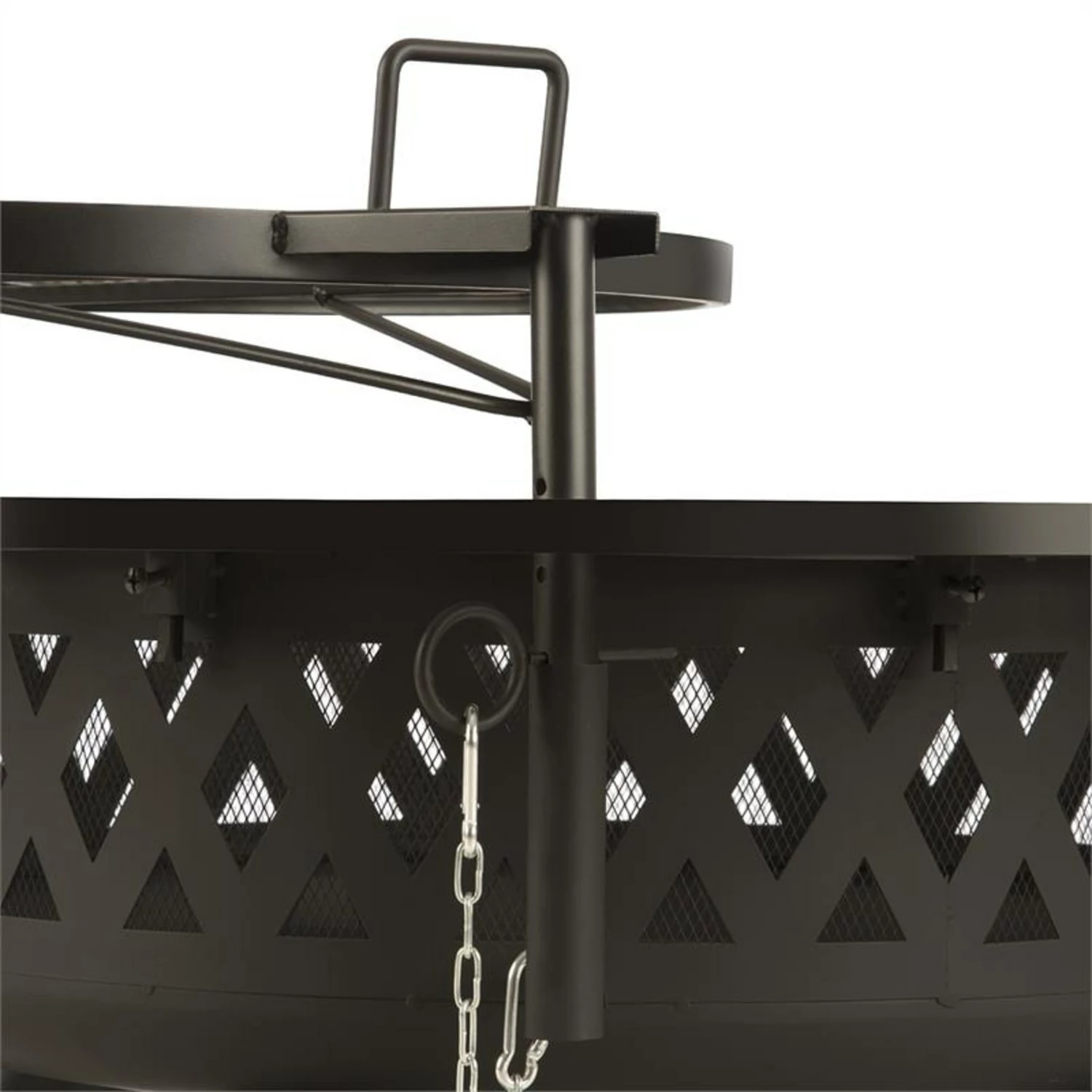 Blumfeldt Rosario 3-in-1-Feuerschale Ø120cm | 70cm Grill | Tischplatte Stahl – Bild 6