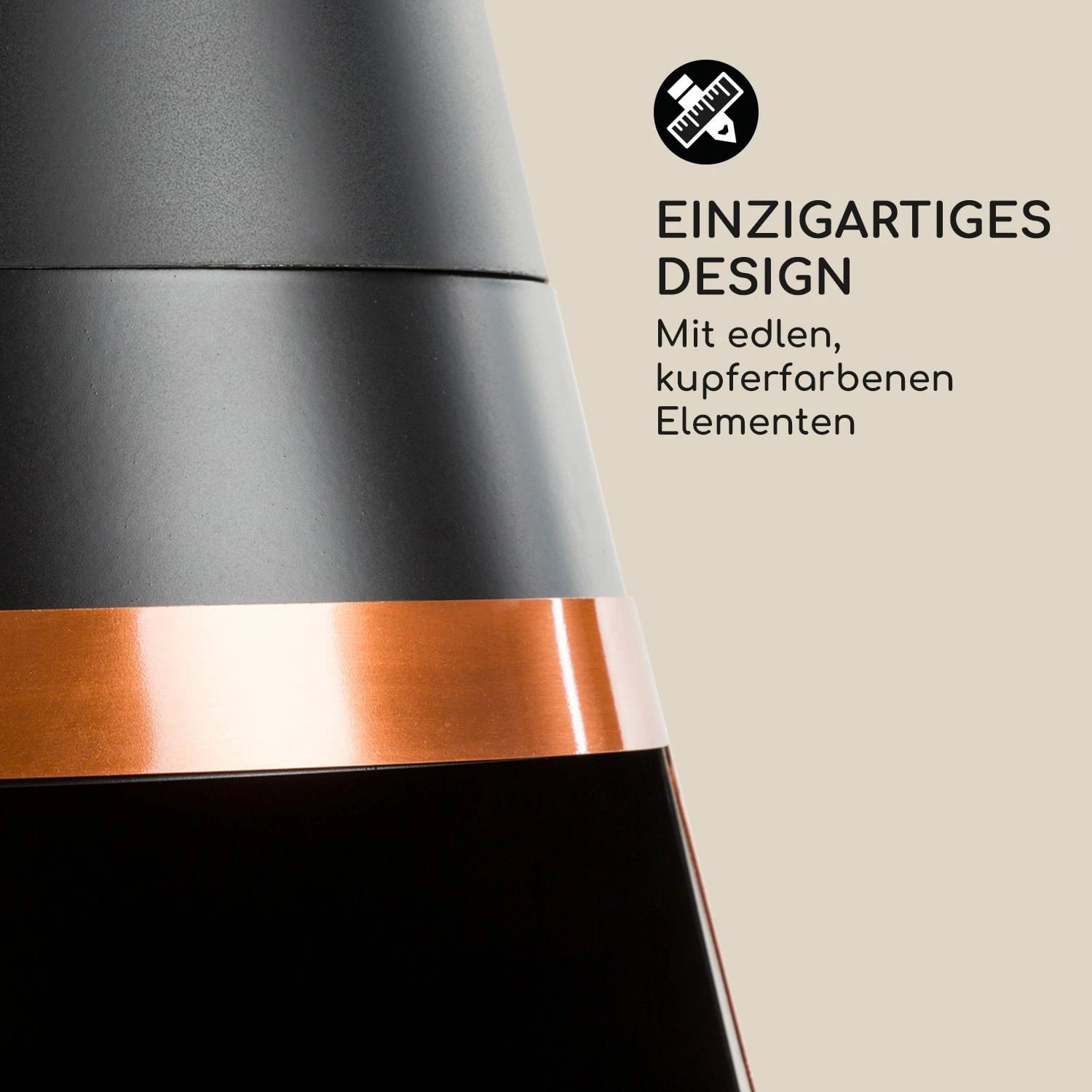 Blumfeldt Volantis Cupric Gartenkamin Stahl Rostfrei Schwarz – Bild 3