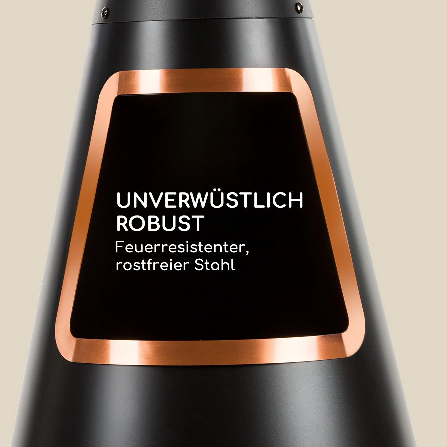 Blumfeldt Volantis Cupric Gartenkamin Stahl Rostfrei Schwarz – Bild 4