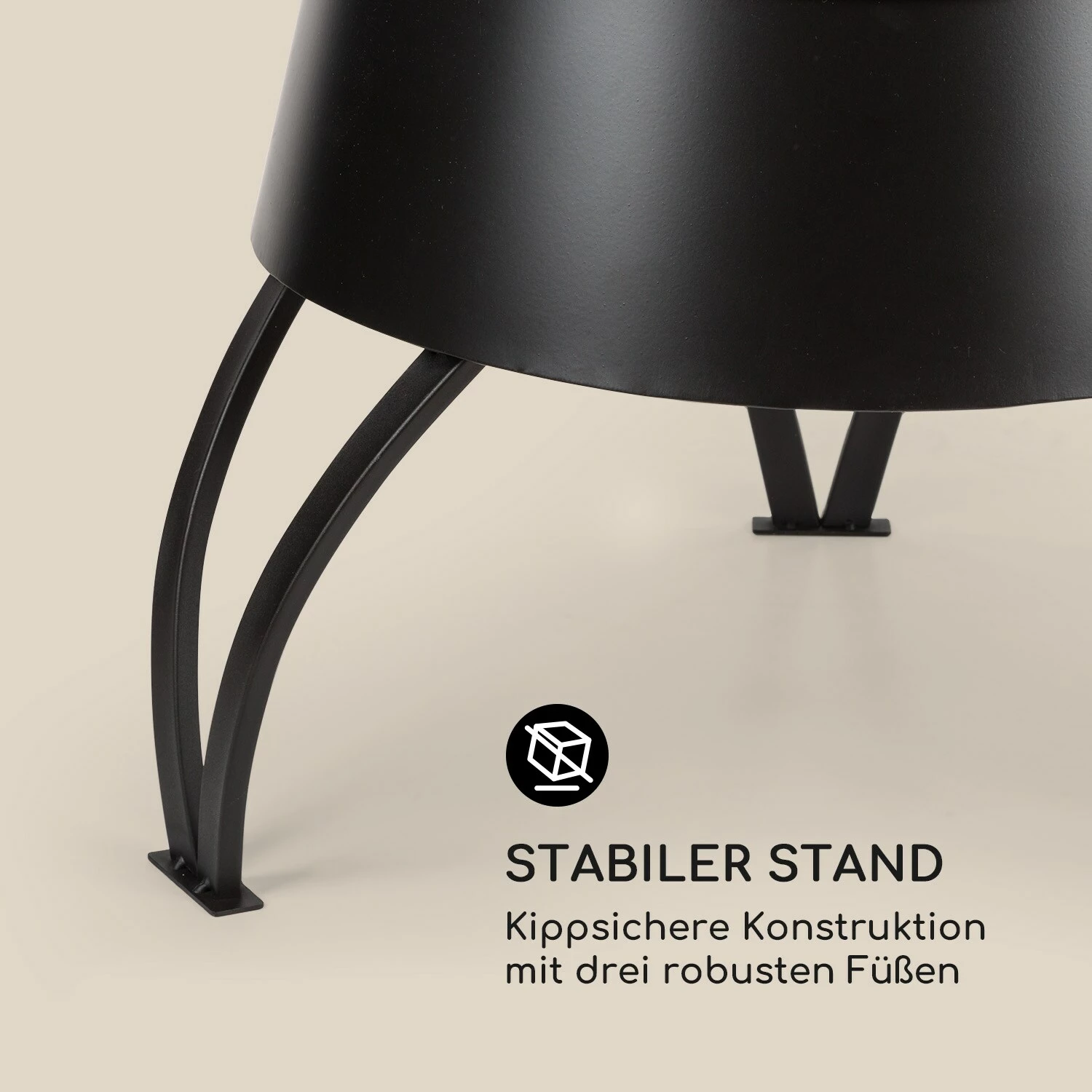 Blumfeldt Volantis Cupric Gartenkamin Stahl Rostfrei Schwarz – Bild 6