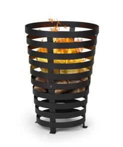 Blumfeldt Verus Feuerkorb Aus Stahl Stabiler Stand Robust Schwarz