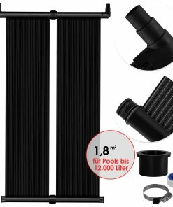 KESSER® Solarkollektor Poolheizung Cm, Warmwasser Heizung Solarheizung Für Pools L Beliebig Erweiterbar L UV-beständiger Kunststoff