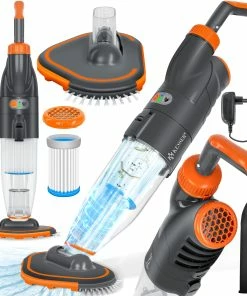KESSER® Poolsauger Mit Akku | Elektrisch Pool Bodensauger Handsauger | Poolreiniger Mit Filter & 2-Geschwindigkeits-System | Handsauger Reinigungsset Kabellos