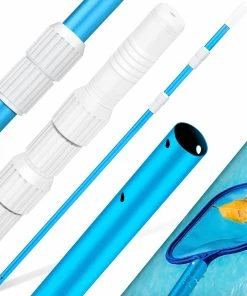 KESSER® Pool Teleskopstange Aluminium Poolstange | Stange Zur Poolreinigung 3-teilig | Einstellbar Von 1,20m Bis 3,60m | Witterungsbeständig Und Stabil