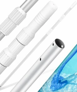 KESSER® Pool Teleskopstange Aluminium Poolstange | Stange Zur Poolreinigung 3-teilig | Einstellbar Von 1,20m Bis 3,60m | Witterungsbeständig Und Stabil