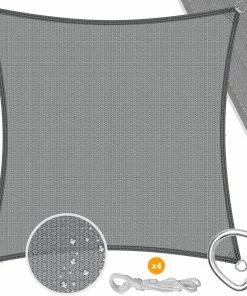 KESSER® Sonnensegel Sonnenschutz Windschutz | HDPE Gewebe | Wasserabweisend & Windabweisend | 5-Fach Quer Vernäht Robust & Stabil Schattenspender Garten Balkon Terrasse